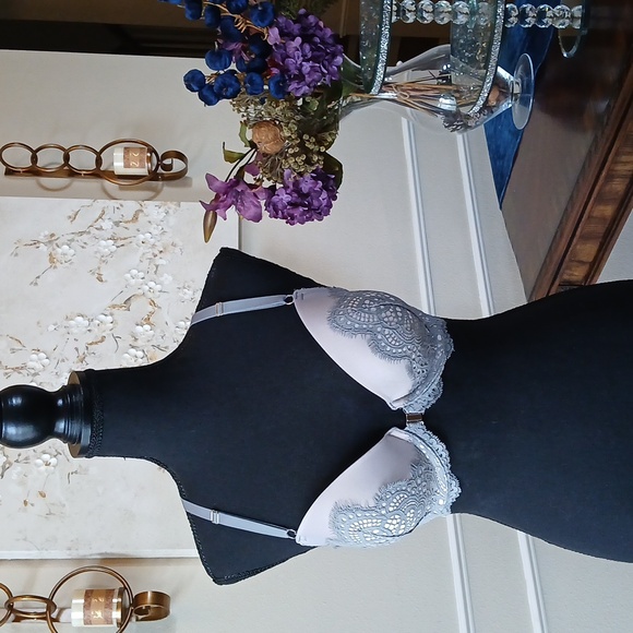 Victoria's Secret Dream Angels Gray Lace  Demi Bra. Size 32DDD - Picture 10 of 17
